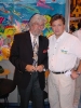 Guest speakers Jean-Michel Cousteau and Terry Dwyer at a BSAC Divers Conference in the UK.