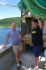 Shipwreck Hunters Paul Roman and Terry Dwyer on Project Triton in July 2012.
