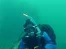Suzie Dwyer diving the wreck of the MONTARA in Gooseberry Cove, Cape Breton