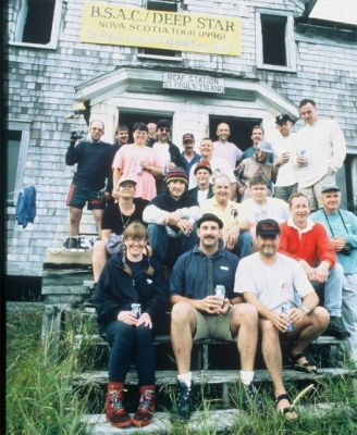 The 1996 British Sub Aqua Club Expedition to St. Paul Island - 22 people camped on the island and averaged three dives a day 7 days